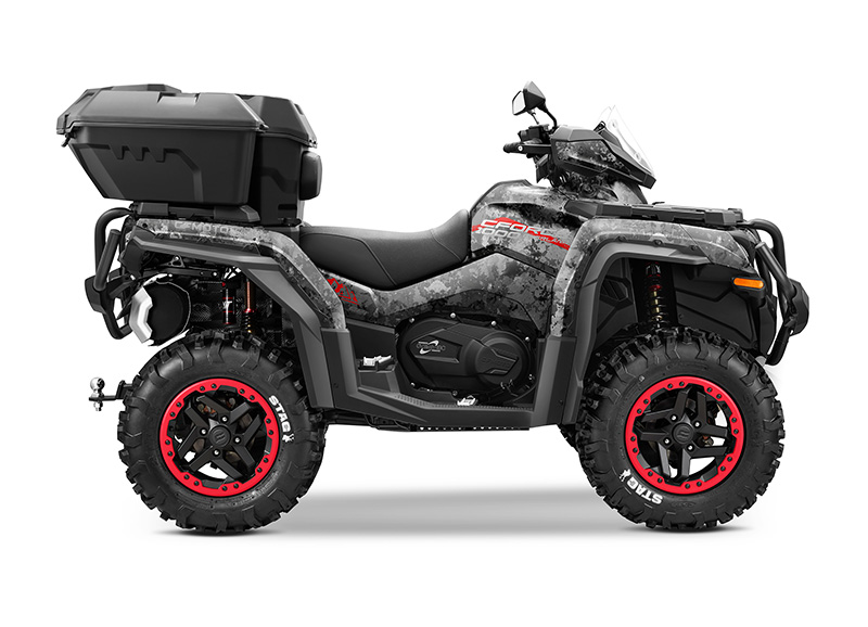 Pack and Go! The all-new CFORCE 1000 OVERLAND got you covered. The freedom to explore is now also the freedom to take it all with you. Generous storage capacity and room for a passenger,