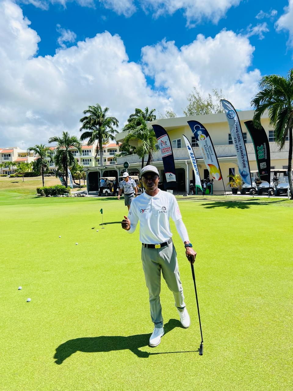 Ridel Doekoe at Barbados Caribbean Golf Tournament